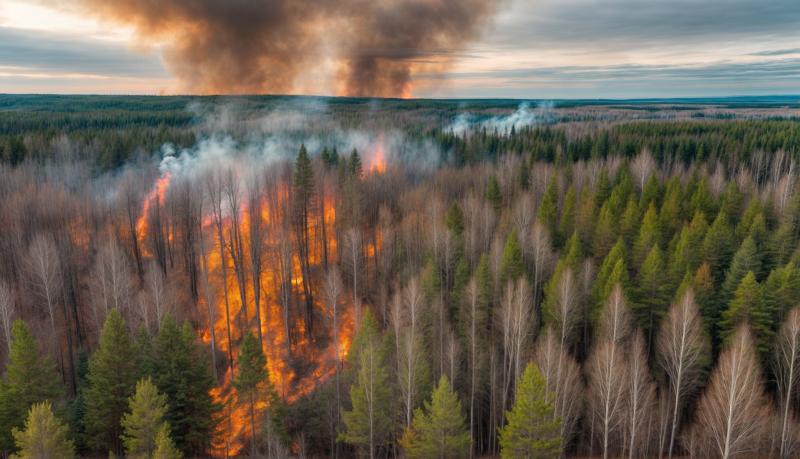 Леса горят не только летом