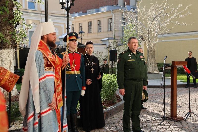 У штаба МТО заложили первый камень в основание 
храма Иосифа Волоцкого