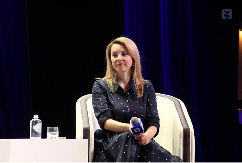 Фигуристка Ирина Слуцкая на марафоне Знание.Первые: «Побеждать помогает любовь к своему делу»